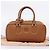 Miu Miu Arkady Hand Bag Leather 2way Brown Gold - vista 12
