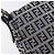 FENDI Zucchino Canvas Mamma Baguette Shoulder Bag Navy Silver 26325 - vista 10
