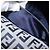 FENDI Zucchino Canvas Mamma Baguette Shoulder Bag Navy Silver 26325 - vista 12