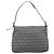 FENDI Zucchino Canvas Mamma Baguette Shoulder Bag Navy Silver 26325 - vista 2