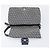 FENDI Zucchino Canvas Mamma Baguette Shoulder Bag Navy Silver 26325 - vista 22
