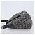 FENDI Zucchino Canvas Mamma Baguette Shoulder Bag Navy Silver 26325 - vista 4