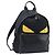 FENDI Monster Backpack Leather Nylon Black Silver