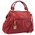 Miu Miu Handtasche Leder 2way Rot Gold