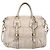 PRADA Gathered Hand Bag Leather 2way Beige Gold - vista 13