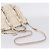 PRADA Gathered Hand Bag Leather 2way Beige Gold - vista 9