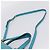 Miu Miu Hand Bag Leather 2way Turquoise Blue Gold Tone - vista 14