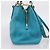 Miu Miu Hand Bag Leather 2way Turquoise Blue Gold Tone - vista 3