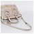 PRADA Geraffte Handtasche aus Leder 2way Grau Silber - Ansicht 10