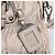 PRADA Geraffte Handtasche aus Leder 2way Grau Silber - Ansicht 22