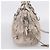 PRADA Geraffte Handtasche aus Leder 2way Grau Silber - Ansicht 3