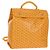 Goyard Herringbone Saint Léger Backpack PVC Leather Yellow