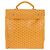 Goyard Herringbone Saint Léger Backpack PVC Leather Yellow - vista 13
