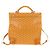Goyard Herringbone Saint Léger Backpack PVC Leather Yellow - vista 2