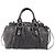 Miu Miu Hand Bag Leather 2way Gray Silver - vista 2