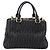 Miu Miu Matelasse Hand Bag Leather 2way Black Gold Tone - vista 2