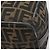 FENDI Zucca Canvas Vanity Cosmetic Pouch Brown Gold Tone - vista 16