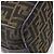 FENDI Zucca Canvas Vanity Cosmetic Pouch Brown Gold Tone - vista 17