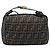 FENDI Zucca Canvas Vanity Cosmetic Pouch Brown Gold Tone - vista 2