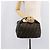 FENDI Zucca Canvas Vanity Cosmetic Pouch Brown Gold Tone - vista 25