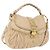 Miu Miu Hand Bag Leather 2way Beige Gold