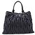 Miu Miu Matelasse Hand Bag Leather 2way Black Silver - vista 2
