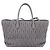 Miu Miu Matelasse Hand Bag Leather 2way Gray Gold Tone - vista 2