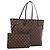 LOUIS VUITTON Damier Ebene Neverfull MM Tote Bag N51105 LV
