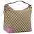 GUCCI GG Canvas Shoulder Bag Beige Gold 269958
