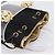 Salvatore Ferragamo Gancini Hand Bag Plastic Clear Gold Tone - vista 6