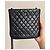 Borsa a tracolla Chanel Uniform in pelle nera matelassé - view 4