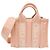 Borsa Chloé Woody Small in nylon, Rosa