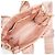Borsa Chloé Woody Small in nylon, Rosa - vista 4
