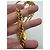Collana Chanel anni '80 a tripla catena con medaglione e cristalli - vista 7