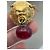 Collana Chanel Lion placcata oro con perla rossa - vista 5