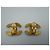 Orecchini a clip Chanel Basket-Weave CC placcati in oro - vista 2
