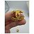 Orecchini a clip Chanel Basket-Weave CC placcati in oro - vista 3