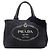 Prada Blue Small Canvas Canapa Logo Tote
