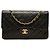 Chanel Black Medium Classic Lambskin Double Flap