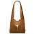 Autre Marque Saint Laurent Borsa Hobo Tanger in camoscio marrone