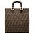 Fendi Twins Tote aus braunem Zucca Canvas