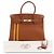 Hermès Brown Togo and Swift Officier Verso Birkin Retourne 30 - vista 4