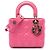 Dior Pink Small Lambskin Cannage My ABCDior Lady Dior