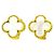 Orecchini Van Cleef & Arpels Alhambra in madreperla e oro giallo 18K - vista 2