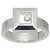 Anillo Chopard Happy Diamonds Square Band - vista 2