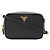Borsa a tracolla Prada in pelle Saffiano nera - vista 2