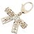 Charm per borsa Chanel Oro Metallo e Strass
