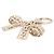 Charm per borsa Chanel Oro Metallo e Strass - vista 2