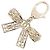 Charm per borsa Chanel Oro Metallo e Strass - vista 3