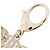 Charm per borsa Chanel Oro Metallo e Strass - vista 4